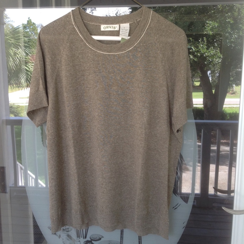 ORVIS Silk/Linen Sweater Tee